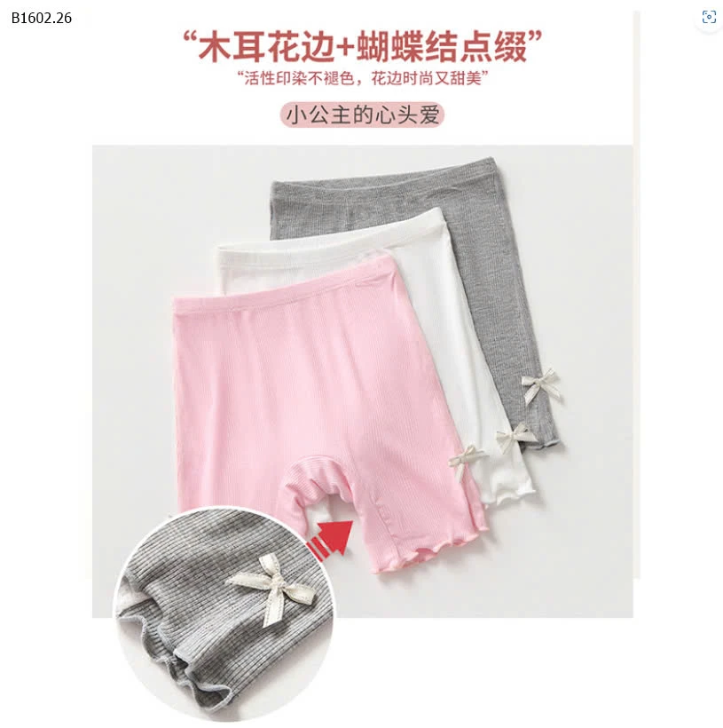 QUẦN ĐÙI GẮN NƠ BÉ GÁI-Sỉ 48k/ 1 chiếc