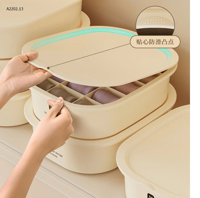 COMBO 3 HỘP ĐỰNG ĐỒ LÓT TIỆN LỢI- Sỉ 142k/ 1 set 3 hộp ( kèm nắp)