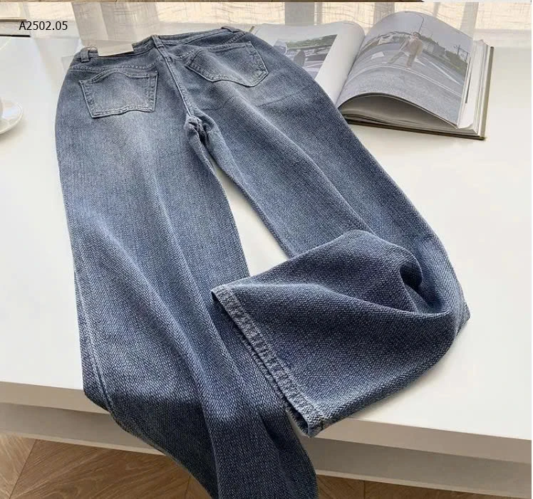 QUẦN JEAN NỮ ỐNG RỘNG HACK DÁNG-sỉ 155k