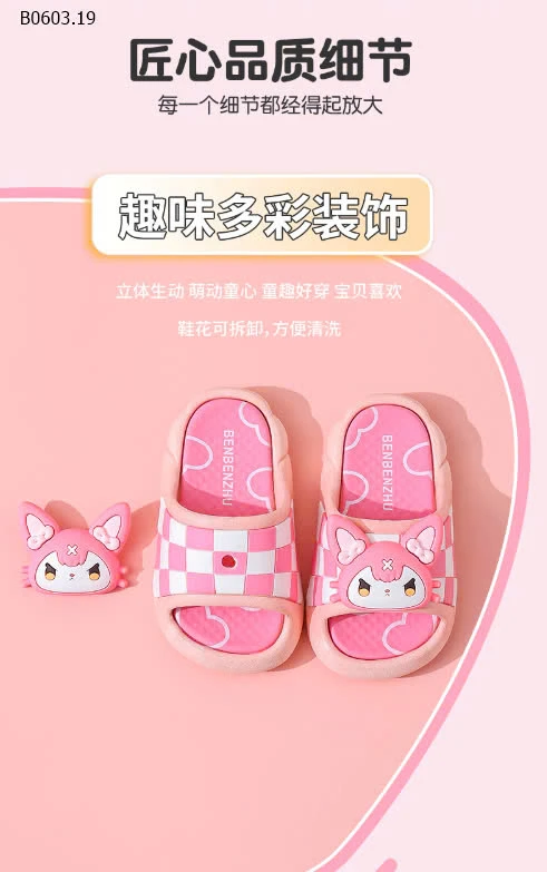 DÉP KUROMI CHO BÉ-sỉ 73k