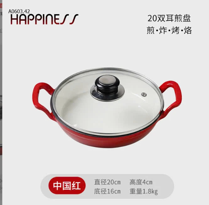 CHẢO GANG LITTLE HAPPINESS-sỉ Ko nắp : 219k            Có nắp : 2238k 