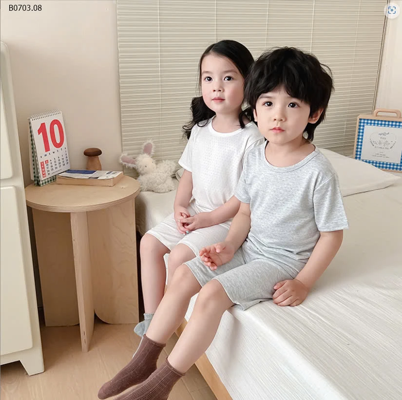 Bộ thông hơi mặc nhà cho bé -sỉ 121k