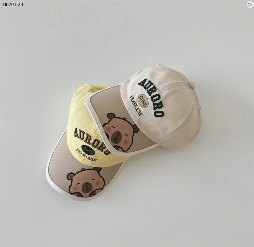 MŨ LƯỠI TRAI CAPYBARA-sỉ 83k