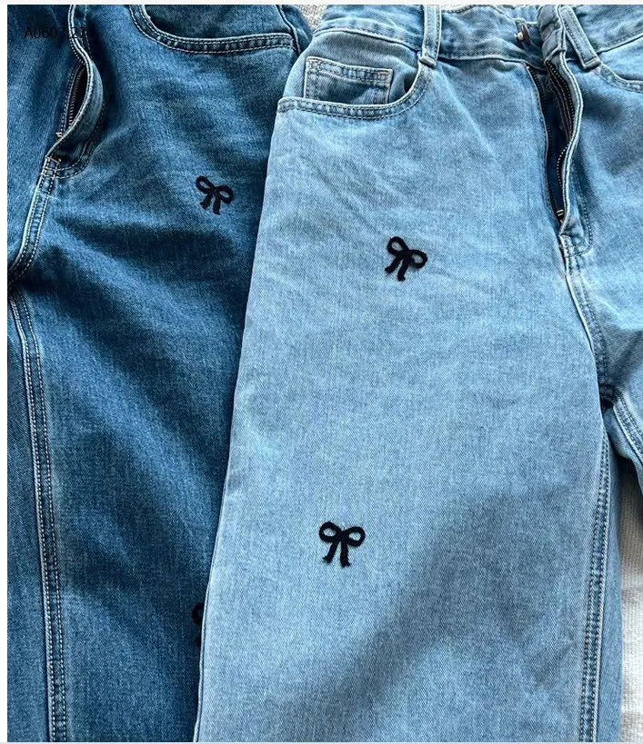 QUẦN JEAN SUÔNG NƠ  -sỉ 280k