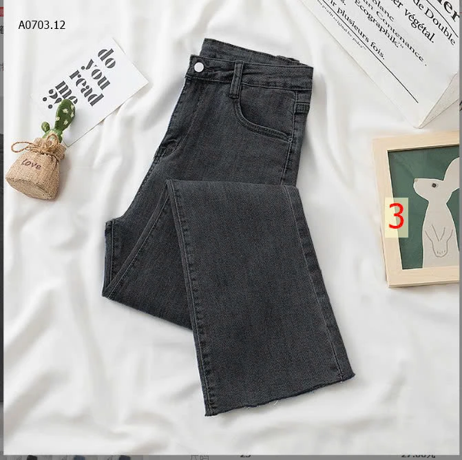 QUẦN JEAN ỐNG ĐỨNG CẠP CAO NỮ-sỉ 132k