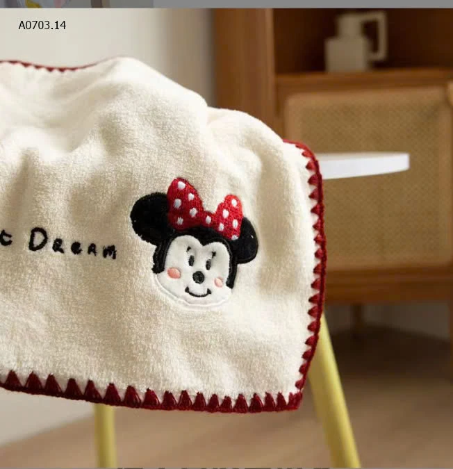 SÉT KHĂN MẶT + KHĂN TẮM  DISNEY XINH ƠI LÀ XINH-sỉ 84k