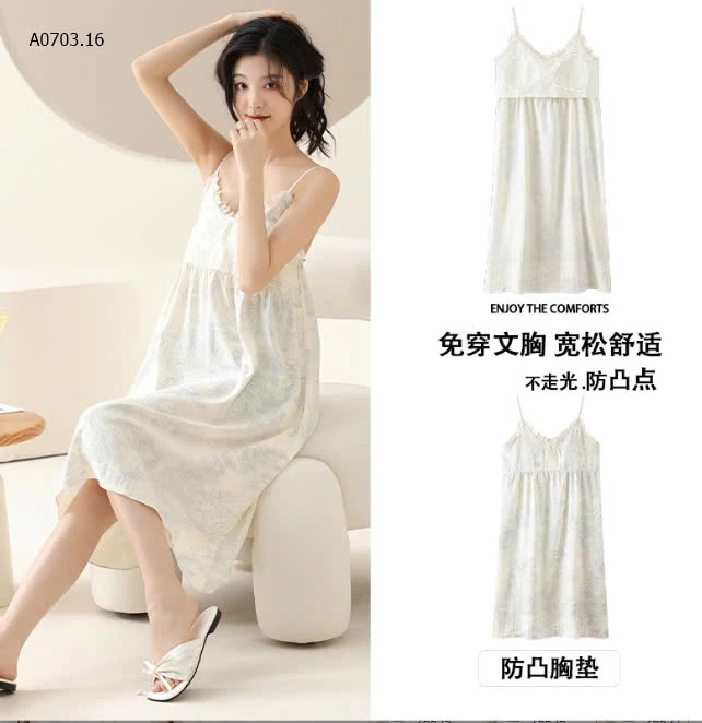 VÁY NGỦ HAI DÂY KÈM BRA-sỉ 145k