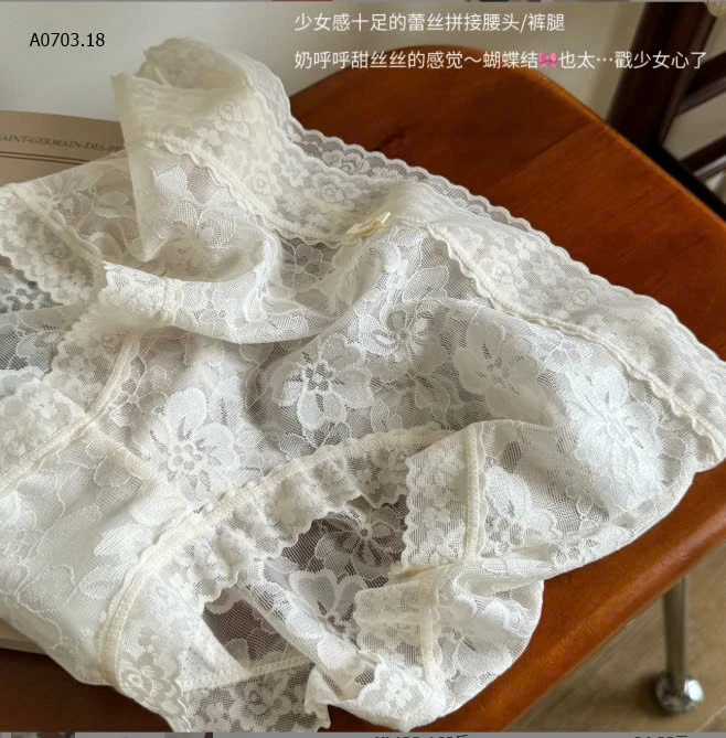 SET 5 QUẦN CHÍP REN GỢI CẢM -sỉ 120k/set 5c mix màu