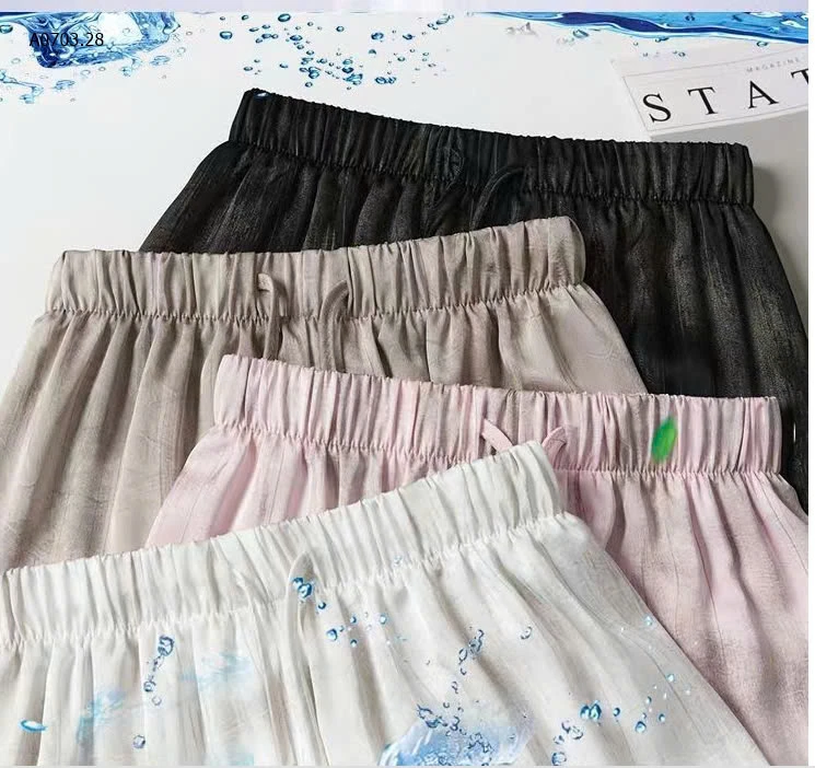 QUẦN LỤA ỐNG RỘNG SUÔNG MỀM NỮ-sỉ 90k