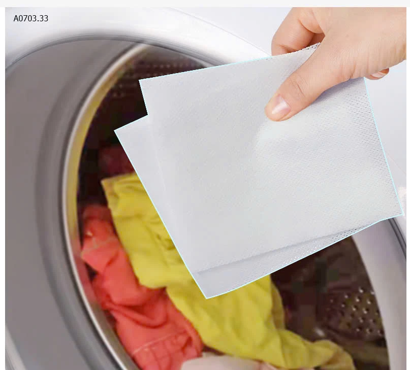 GIẤY GIẶT HÚT MÀU, CHỐNG LOANG MÀU TRÊN QUẦN ÁO-sỉ 70k/set 2 gói