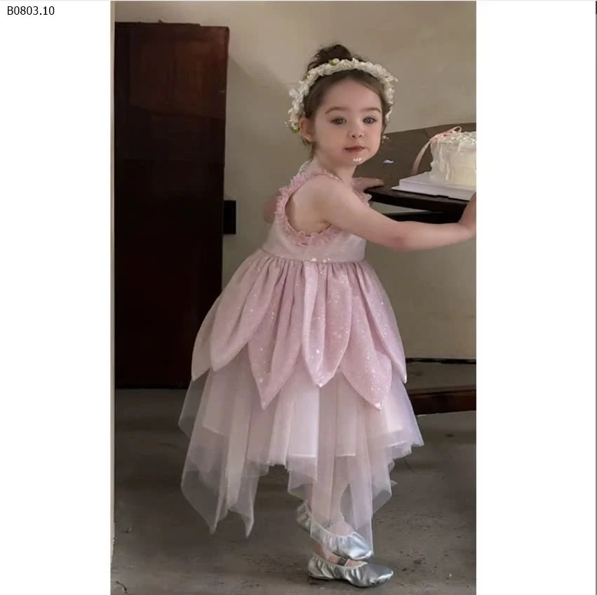 VÁY HỒNG CÔNG CHÚA-sỉ 290k