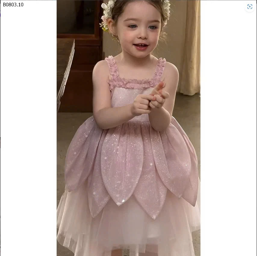 VÁY HỒNG CÔNG CHÚA-sỉ 290k