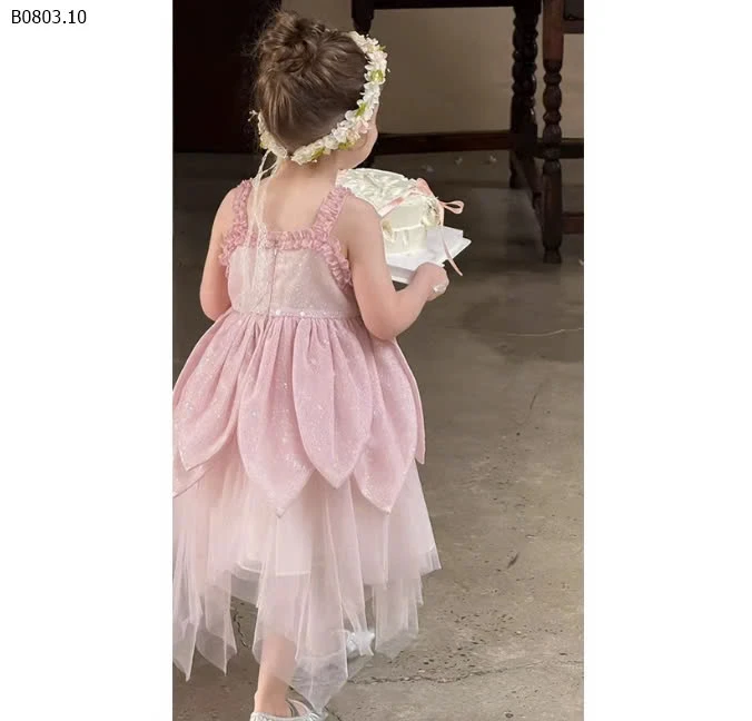 VÁY HỒNG CÔNG CHÚA-sỉ 290k