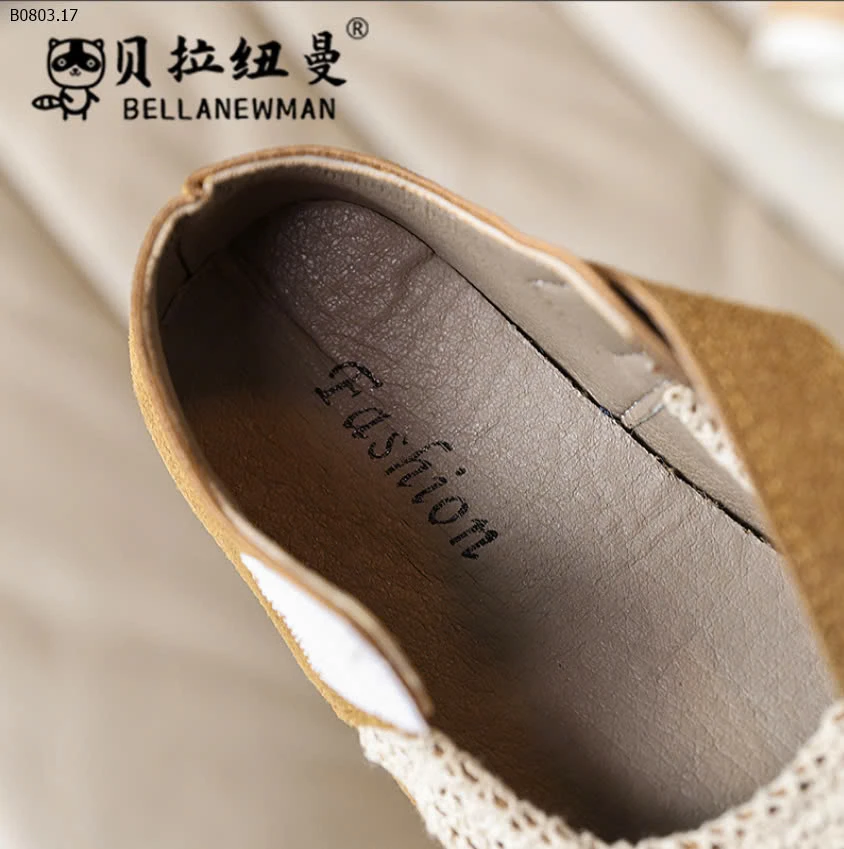 Giày búp bê da lộn phối ren QC -sỉ Sz 23-28 : 123k           Sz 29-34 : 130k