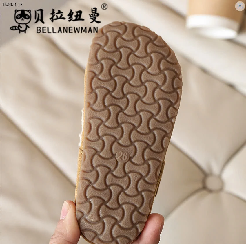 Giày búp bê da lộn phối ren QC -sỉ Sz 23-28 : 123k           Sz 29-34 : 130k