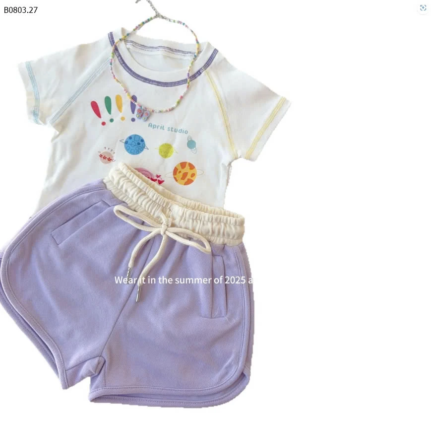 ÁO THUN VIỀN PHỐI MÀU CUTE CHO BÉ-sỉ 107k