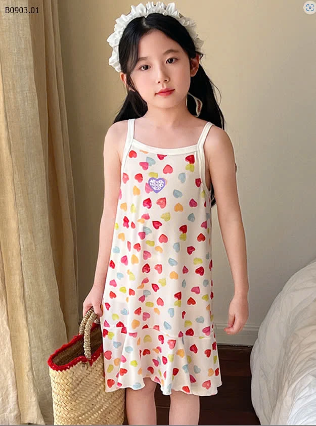 Váy 2 dây siêu mát-sỉ Sz 90-140 : 65k/c          Sz 150-160 : 75k/c 