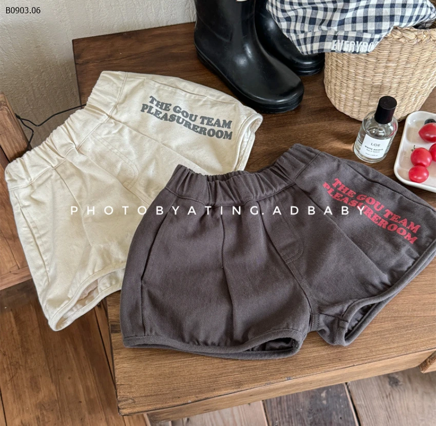 SHORT THÔ IN CHỮ ADBABY-sỉ 138k