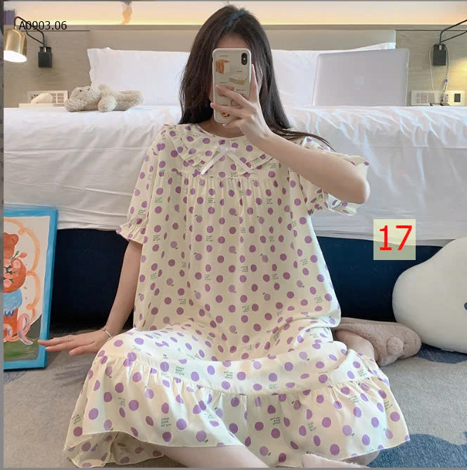 VÁY NGỦ HỌA TIẾT NỮ-sỉ 110k