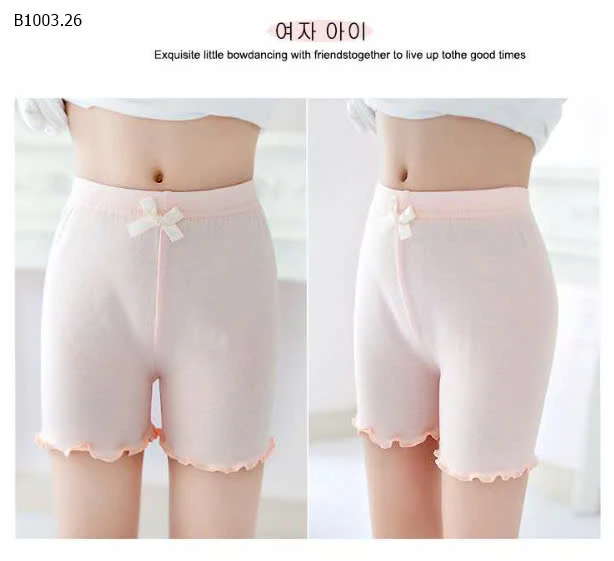 Quần chip đùi bé gái -sỉ 75k/set 4c mix màu