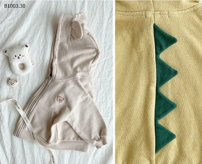 ÁO KHOÁC NỈ CUTE CHO BÉ-sỉ 152k