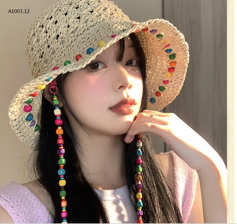 MŨ CÓI QUAI SẮC MÀU -sỉ 118k