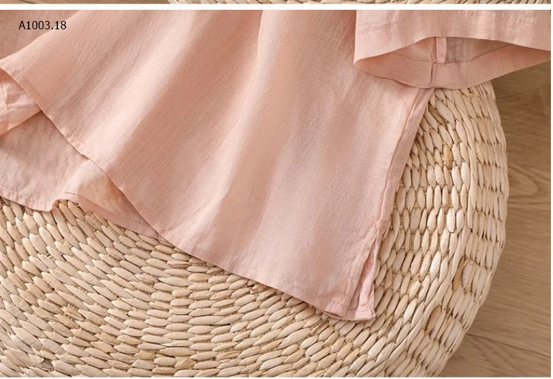 ÁO ĐŨI THÊU CỔ V TAY LỬNG NỮ SỈ 120K