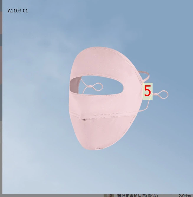 KHẨU TRANG CHỐNG NẮNG TOÀN MẶT  -sỉ 38k