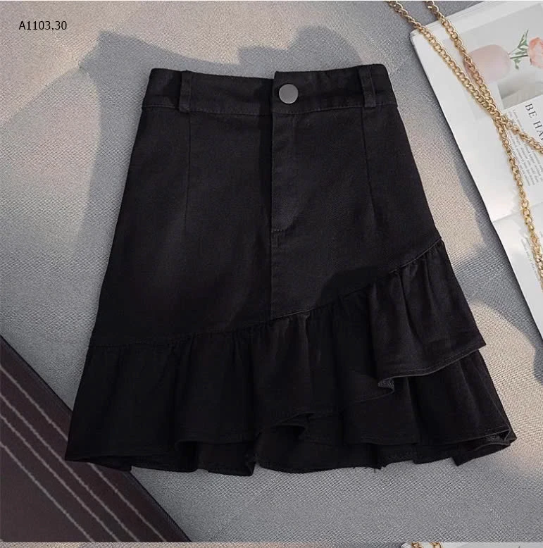 CHÂN VÁY NGẮN CHỮ A PHỐI BÈO -sỉ 95k