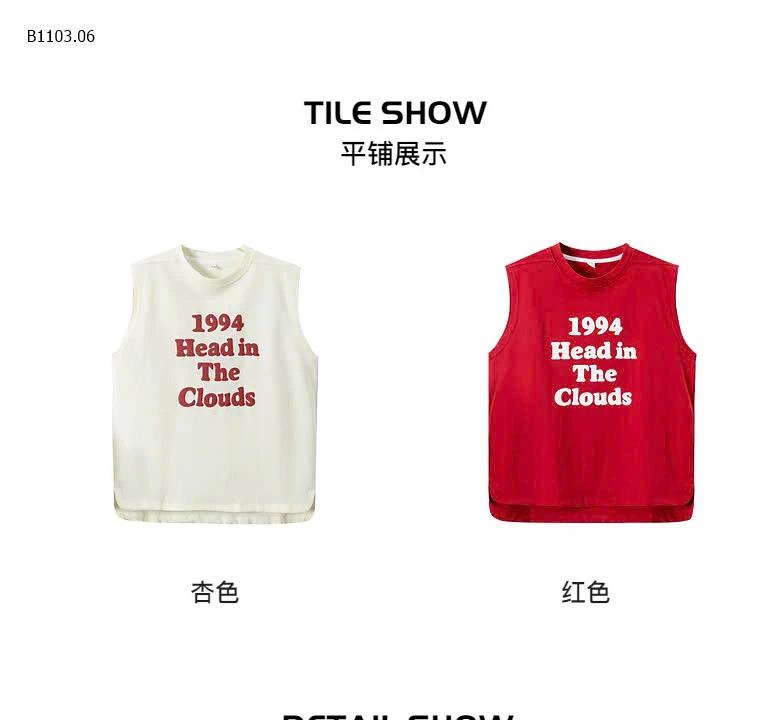 ÁO TANKTOP 1994 CHO BÉ TRAI -sỉ 140k