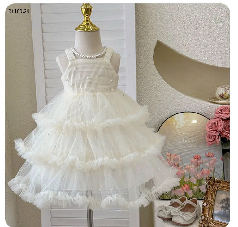 VÁY BÈO TẦNG ĐÍNH NGỌC-sỉ 203k