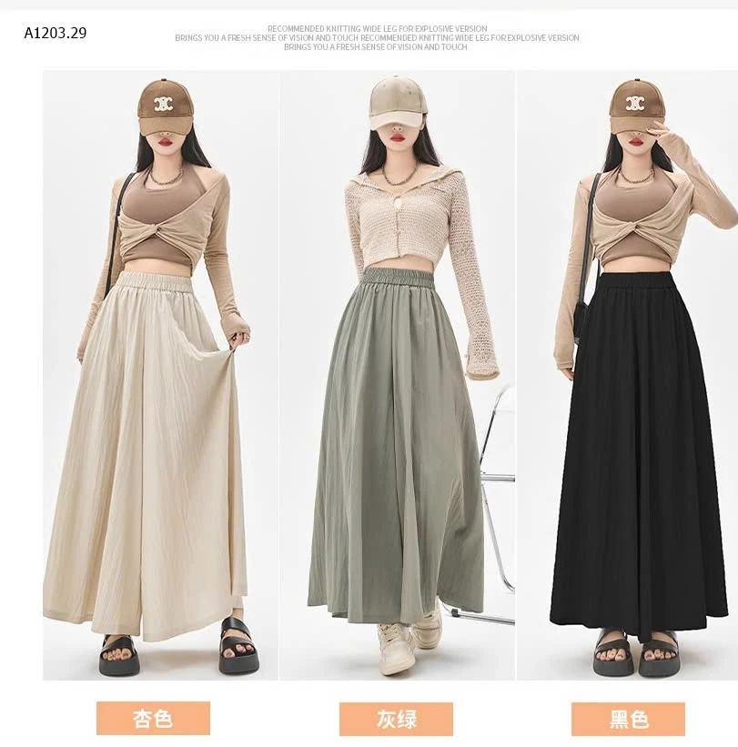 QUẦN ỐNG RỘNG CHO NỮ -sỉ 140k