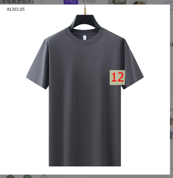 ÁO THUN NAM TRƠN CỔ TRÒN sỉ 170k