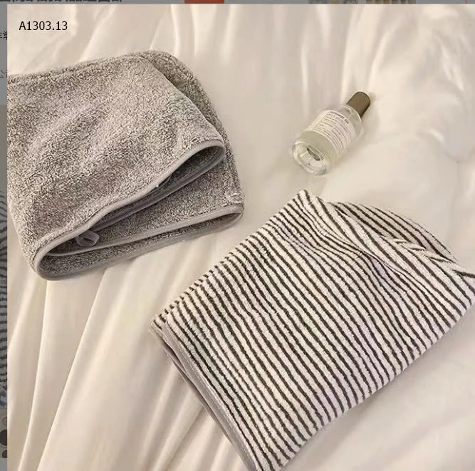 Set 2 khăn quấn tóc -sỉ 50k/set 2c mix màu 