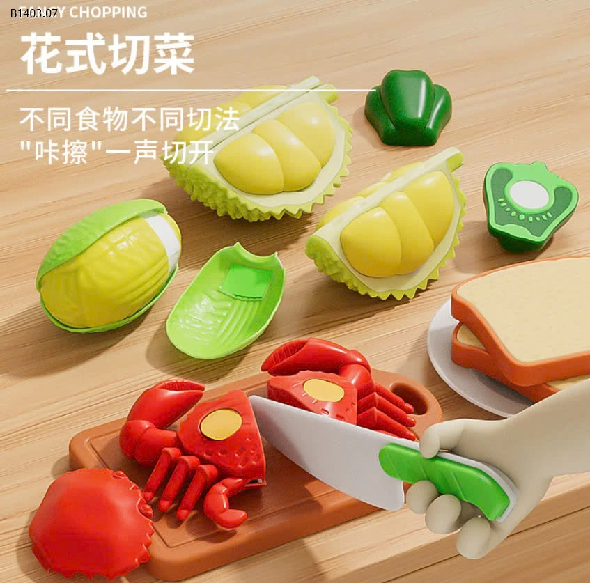 BỘ ĐỒ CHƠI GỌT RAU CỦ THỊT CÁ  -sỉ 205k/set 32 món