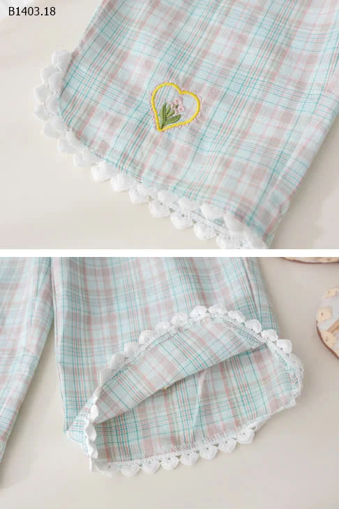 Set áo sát nách quần dài bé gái-sỉ 155k