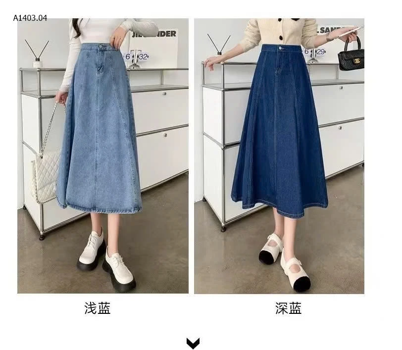 CHÂN VÁY JEAN DÁNG DÀI XOÈsỉ 116k