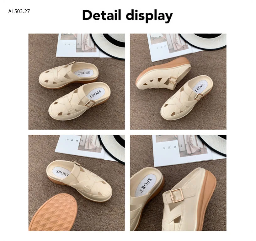 DÉP SỤC NHỰA ĐẾ CAO ĐI MƯA-sỉ 85k