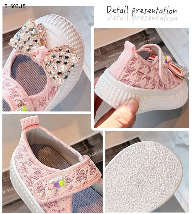 GIÀY BÚP BÊ NƠ CHO BÉ -sỉ Sz 26-30 : 131k           Sz 31-36 : 129k