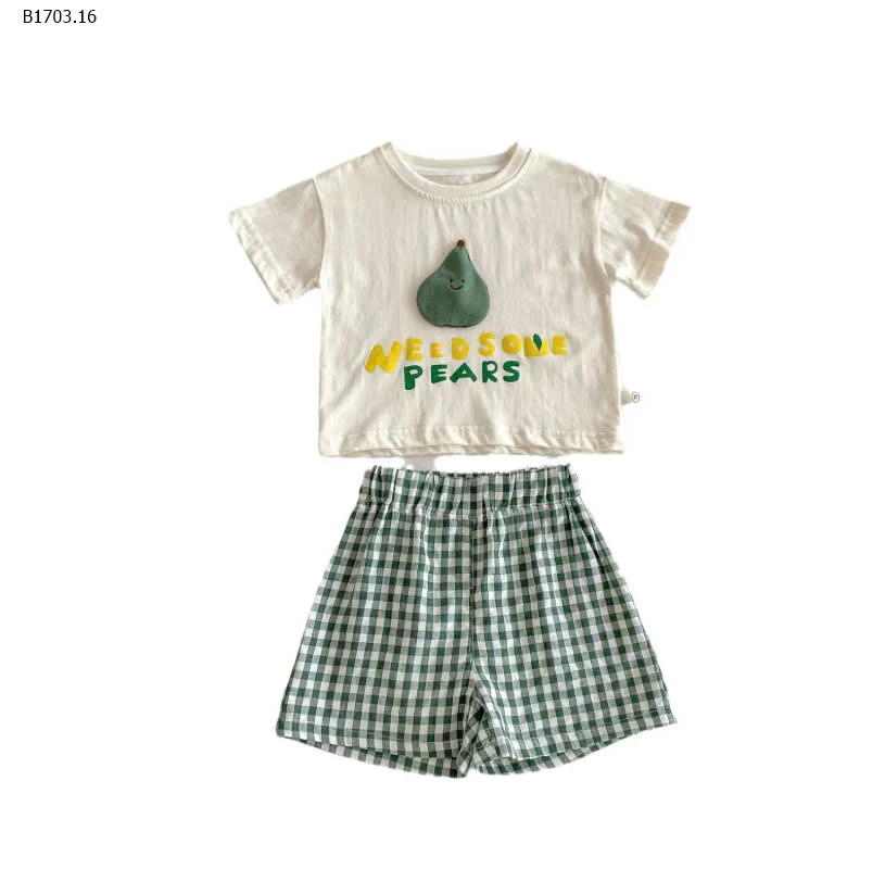 SET ÁO PHỐI QUẦN KẺ CHO BÉ TRAI -sỉ 125k