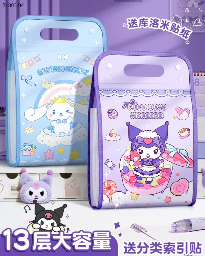 TÚI HỌC THÊM CHO BÉ ,FILE ĐỰNG TÀI LIỆU 13 ngăn -sỉ 43k