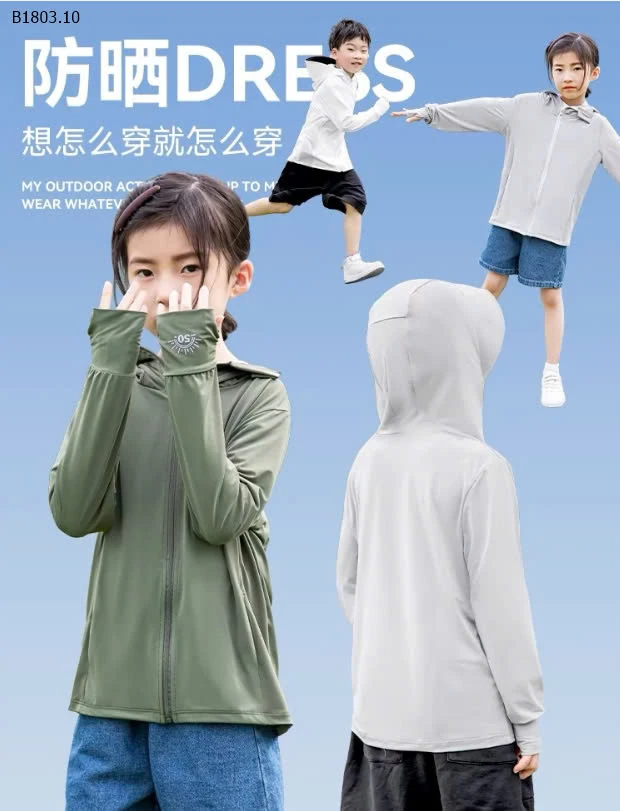 ÁO CHỐNG NẮNG BÉ SIZE ĐẠI-sỉ 138k