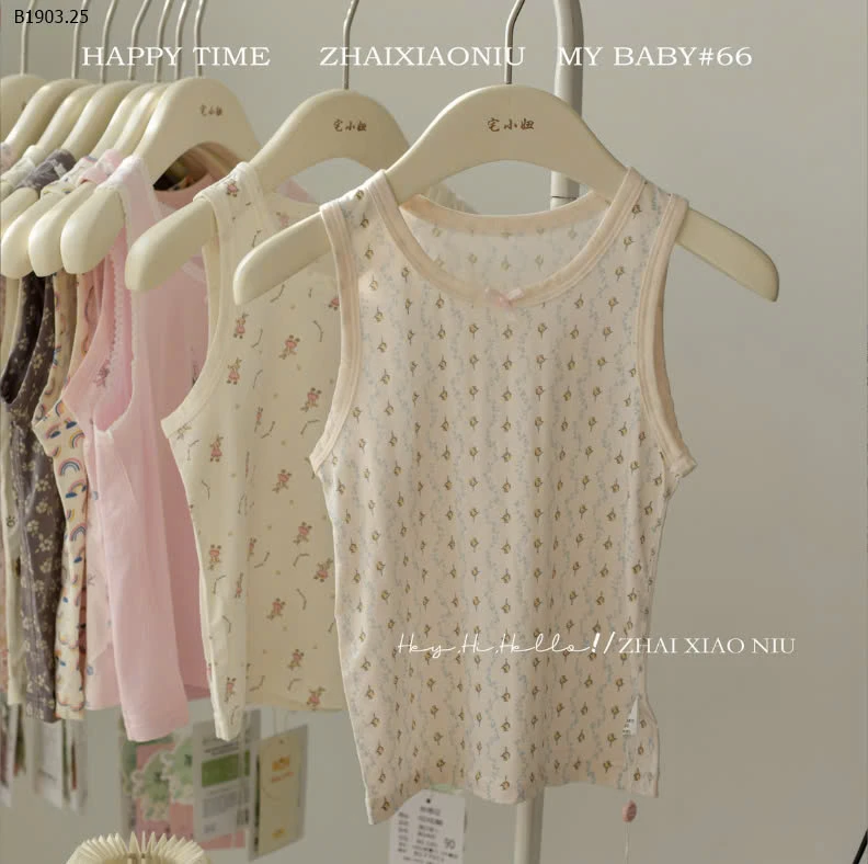 ÁO BA LỖ CHO BÉ  -sỉ Sz 90-110 : 67k           Sz 120-160 : 70k