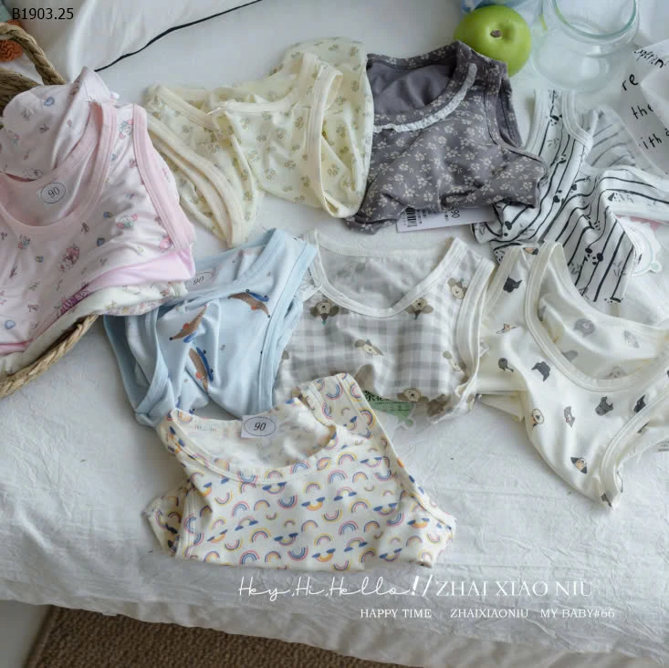 ÁO BA LỖ CHO BÉ  -sỉ Sz 90-110 : 67k           Sz 120-160 : 70k