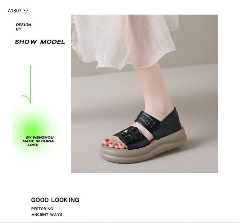 SANDAL NỮ ĐẾ CAO DÁNG DẸP GÓT NHẸ-sỉ 145k