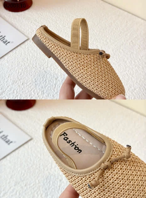 Sandal lưới cói quai chun -sỉ Sz 23-30 : 150k           Sz 31-34 : 160k