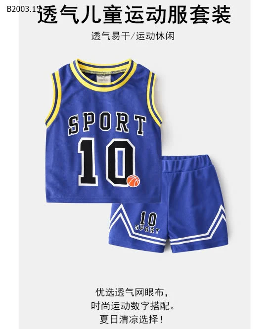 BỘ THỂ THAO SỐ 10 CHO BÉ TRAI -sỉ 99k