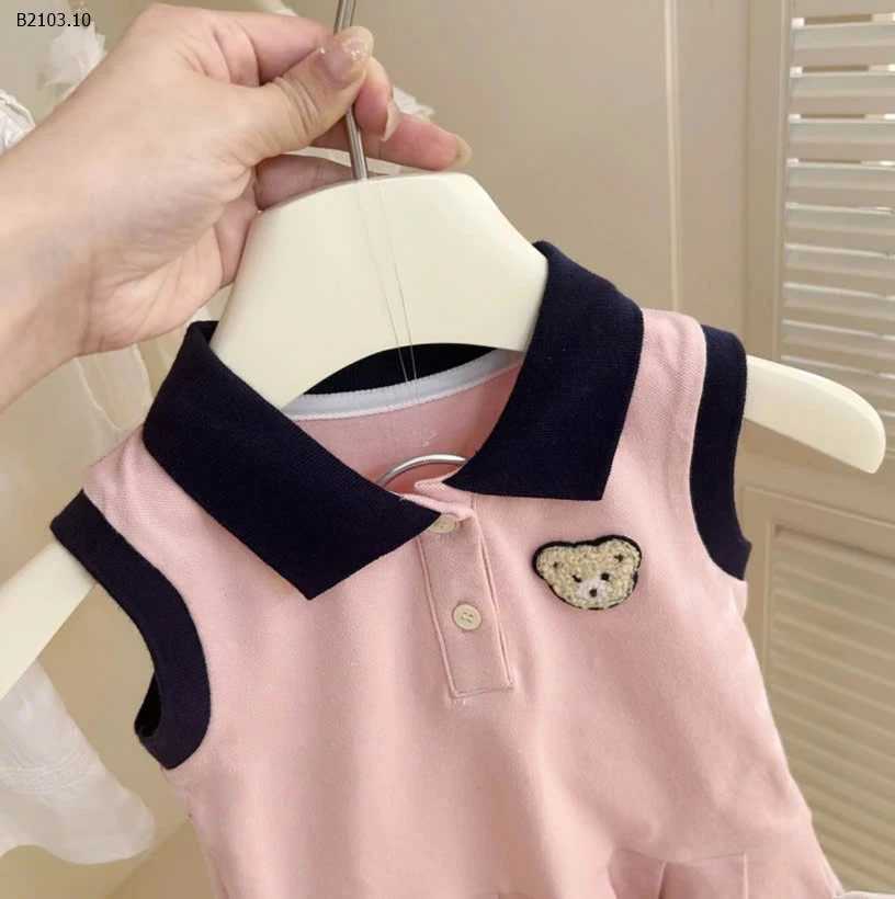 VÁY CỔ POLO BÉ GÁI -sỉ 135k