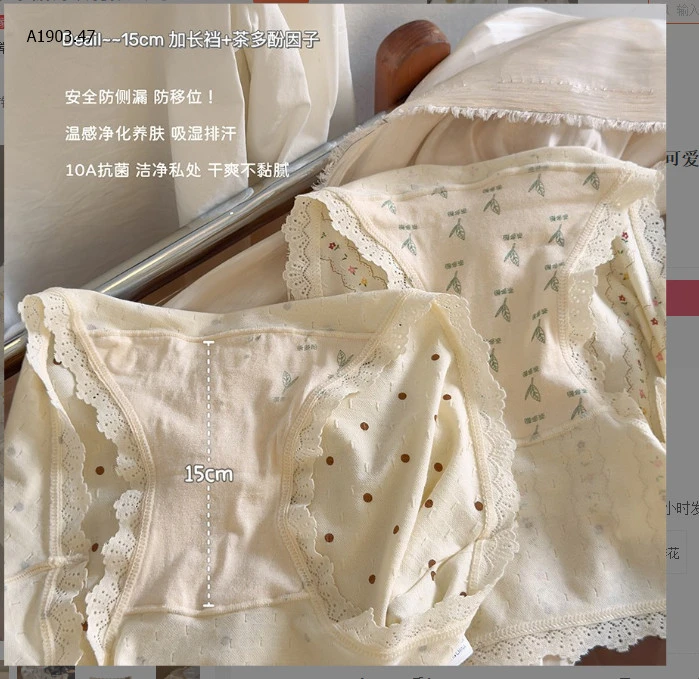 SET 5 QUẦN CHIP VIỀN REN THOÁNG KHÍ CHO NỮ -sỉ 123k/set 5c mix màu