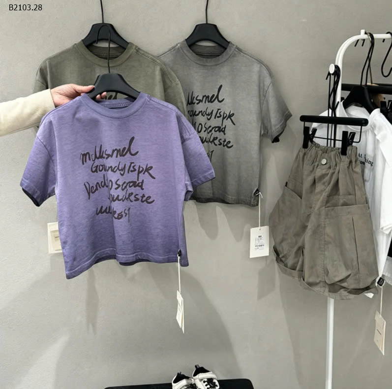 ÁO THUN LOANG IN CHỮ SZ ĐẠI-sỉ 175k